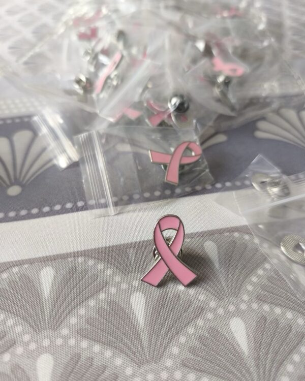 🎀 Pins Octobre Rose Argent